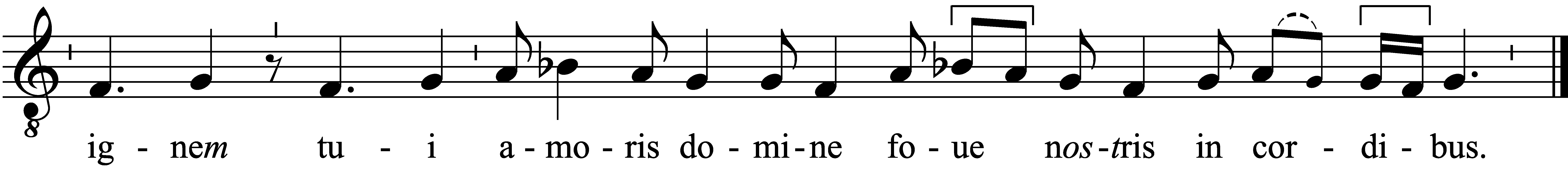 Refrain musical notation